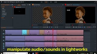 how to add or reduce audio volume in lightworks v14 tutorial