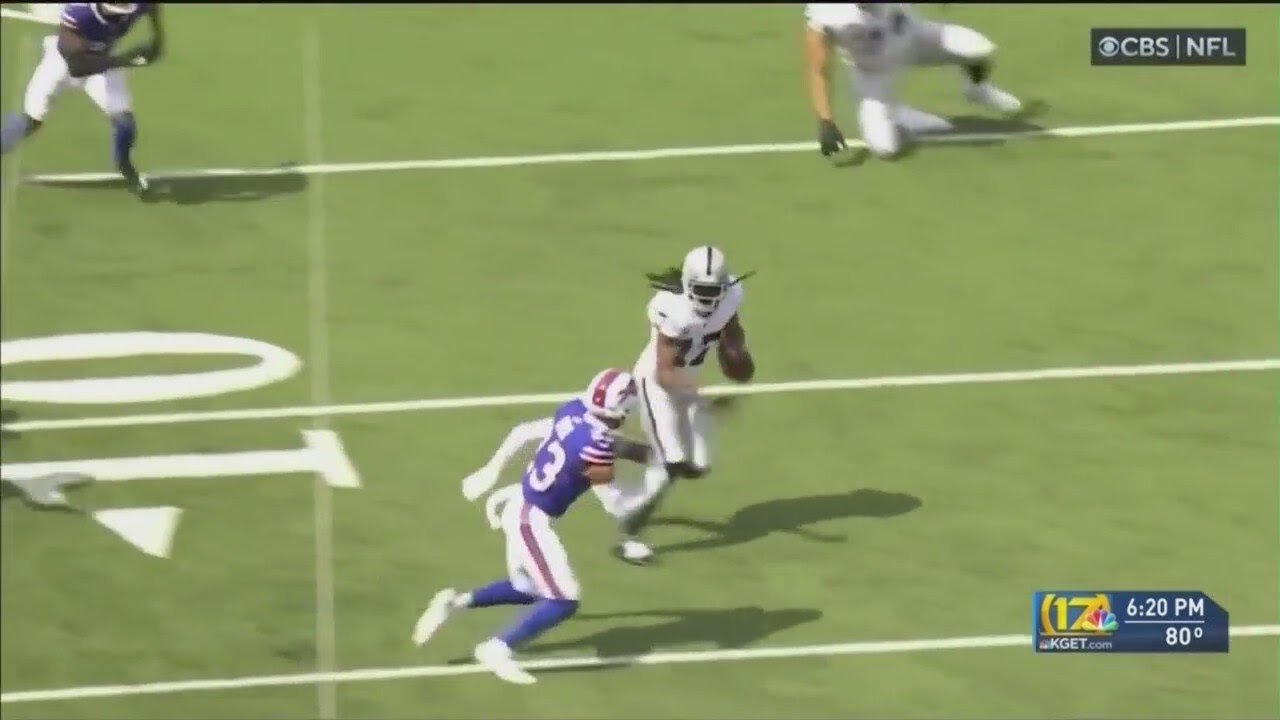 Las Vegas Raiders return home after loss to Buffalo Bills