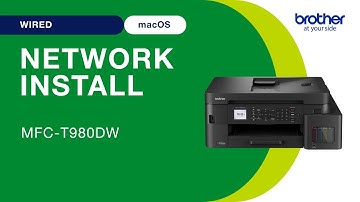 Install MFCT980DW on a wired network - Mac