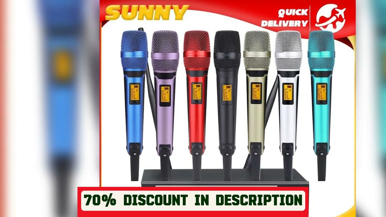 A must-have product! EW135G4 SKM9000 Wireless Microphone System UHF Dual Channel Dual Handheld Dyn