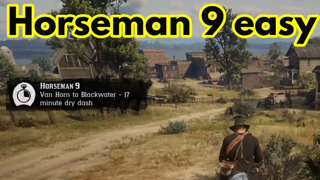 Easy Van Horn to Blackwater Horseman 9 RDR2 YouTube