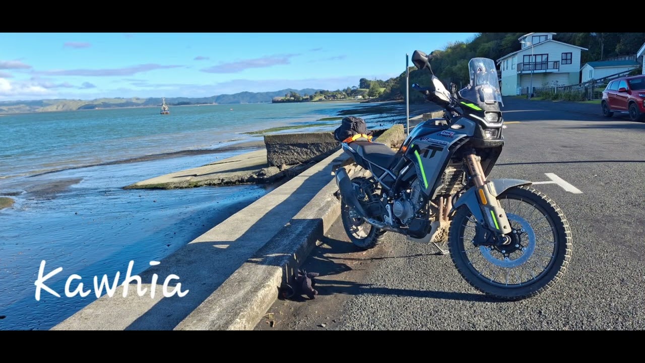 Coming up this week, Te Akau Wharf,Raglan,Bridal Vail Falls,Aotea & Kawhia nearly bin the bike.
