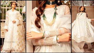 Maryam n maria new soft white  dresses designs for eid "22" screenshot 3