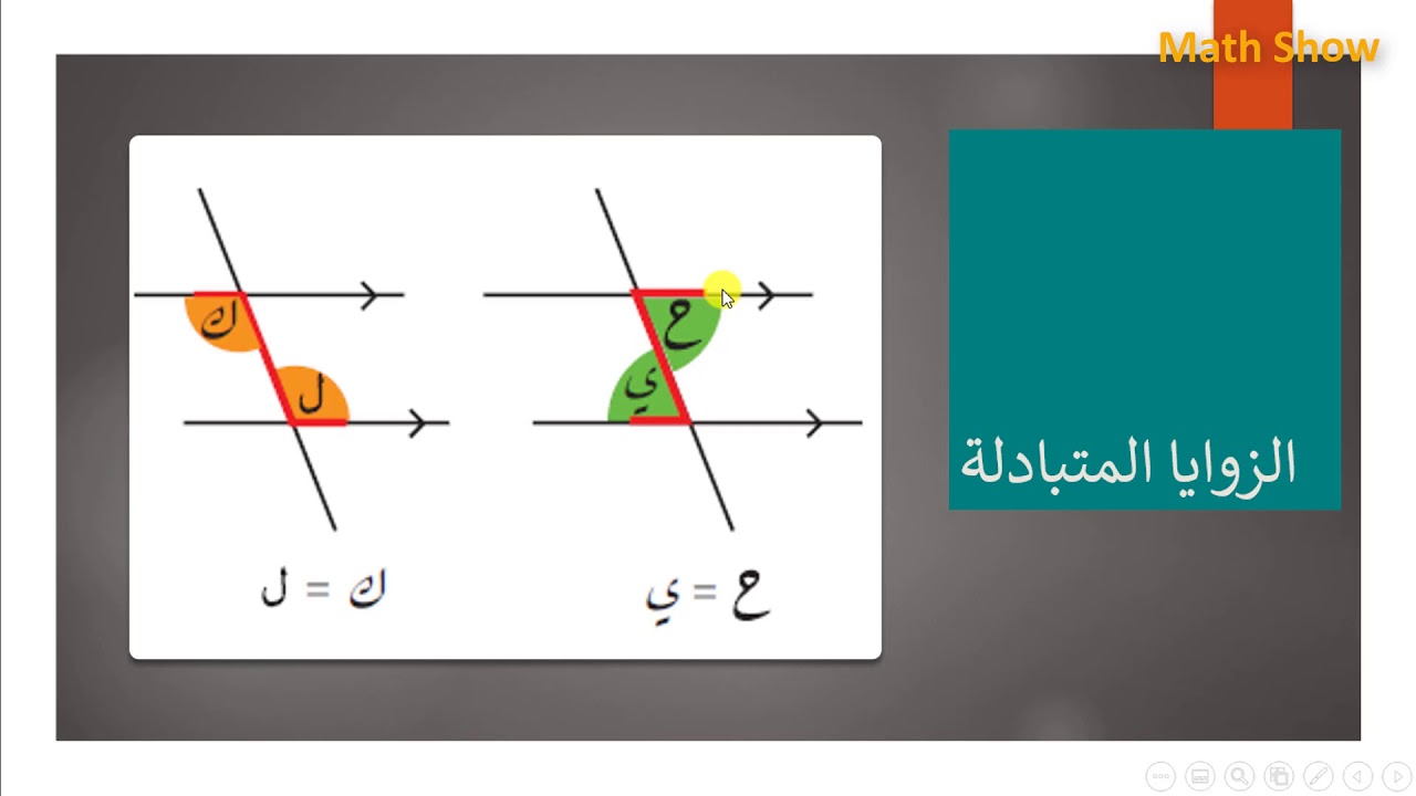 Math Show| الزوايا والخطوط المتوازية| الصف التاسع