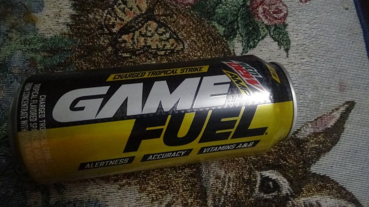Mountain Dew AMP Game Fuel Tropical Strike Review YouTube