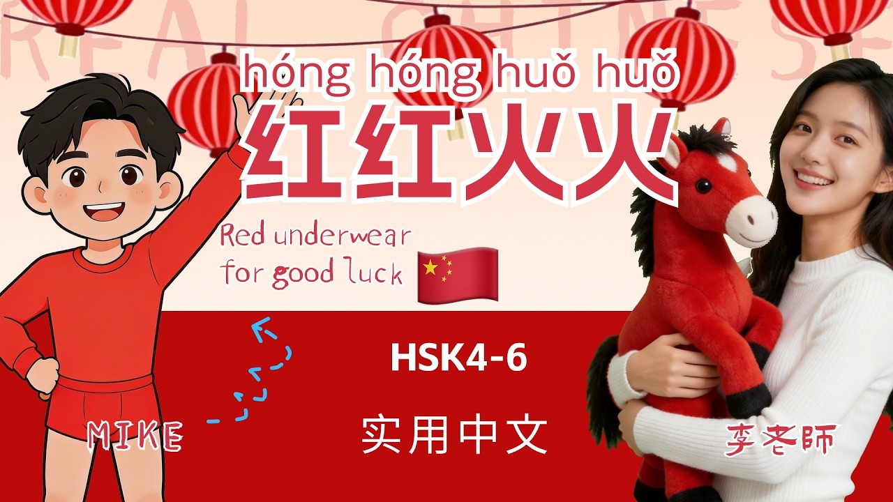 HSK 4~6 | 中国人过年要穿红内裤？ | Welcoming the Year of the Snake ! | Practical Mandarin Chinese Podcast