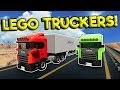 LEGO DIESEL TRUCK DRIVERS FIND ALIENS!? - Brick Rigs Roleplay Gameplay - Lego City Truck Simulator