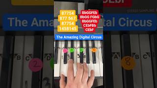 The Amazing Digital Circus Piano Easy Tutorial 🤡 #Shorts #Piano