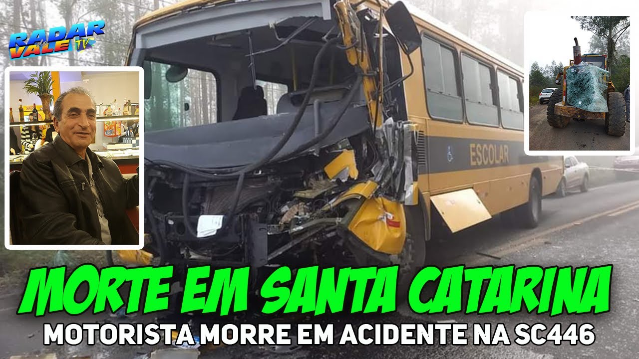 Motorista MORRE e 22 crianças ficam feridas em acidente com ônibus escolar em Treviso-SC:04-07-22