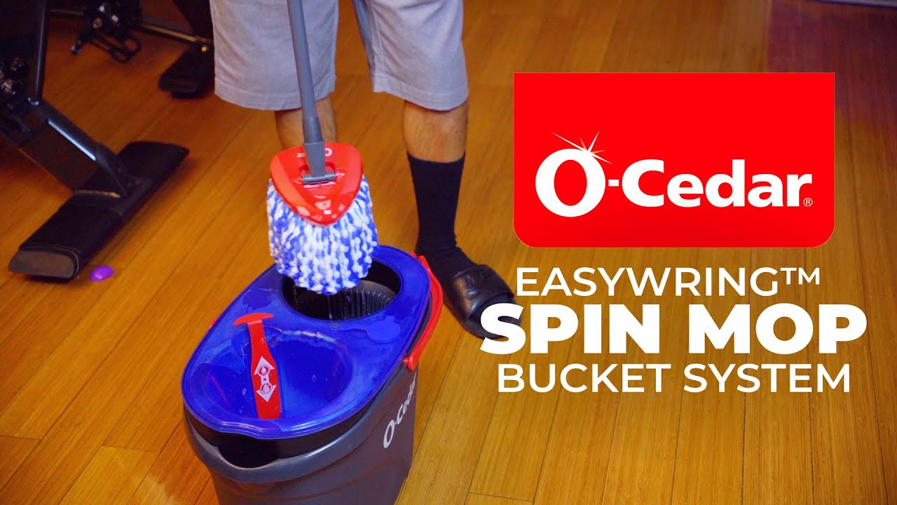 Vileda EasyWring RinseClean Spin Mop System, Two-tank bucket