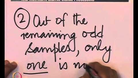 Mod-01 Lec-28 JPEG 2000 5/3 FilterBank & Spline MRA