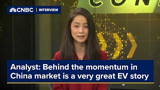 Behind the momentum in China market is a 'very great EV story,' analyst says