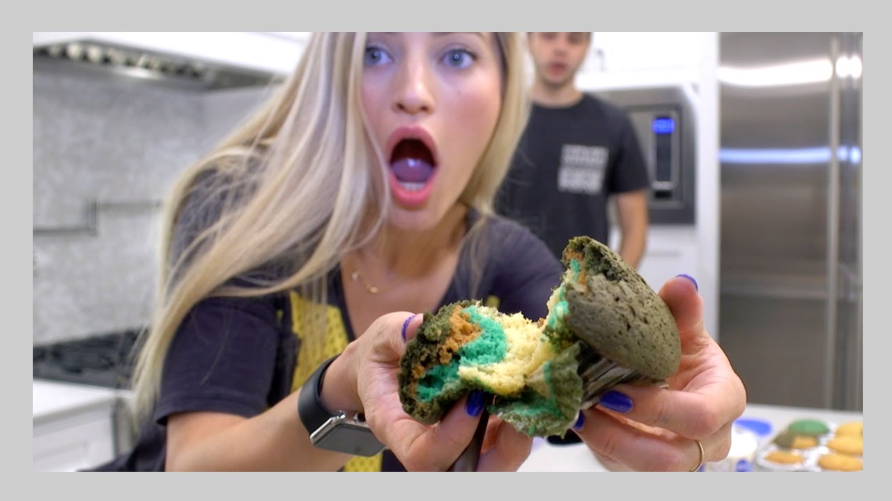 How To Make Camo Cupcakes | iJustine
