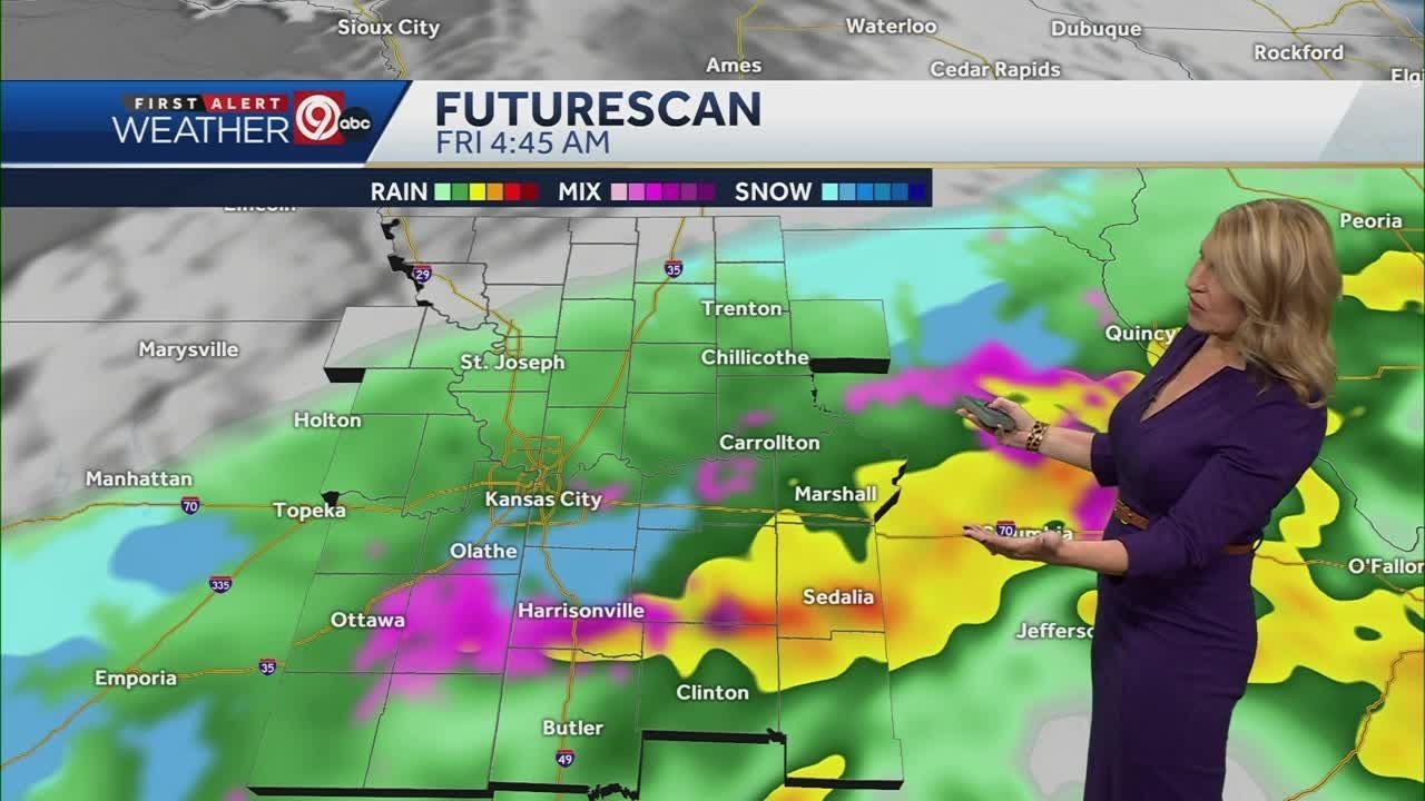 Rain overnight with the possibility for snow Friday - YouTube