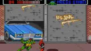 GENESIS - TEENAGE MUTANT NINJA TURTLES : The Hyperstone Heist [STAGE 1]