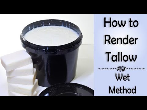 Render Beef Tallow for Soapmaking - Wet Method for clean fat without the funky smell.