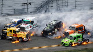 So Many Wrecks At Daytona !! Also So Many Coming Home On 95 North Bound !!
