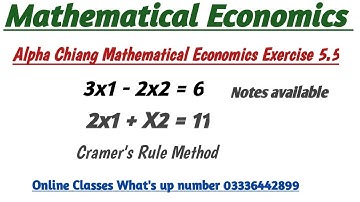 Mathematical Economics.. By Cramer
