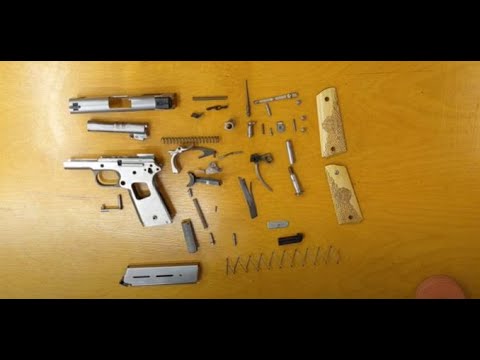 Complete 1911 Series 70 Disassembly featuring some repair gunsmithing