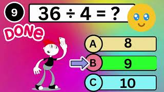 Maths Quiz Questions for Kids | Fun Maths Challenge with Answers
