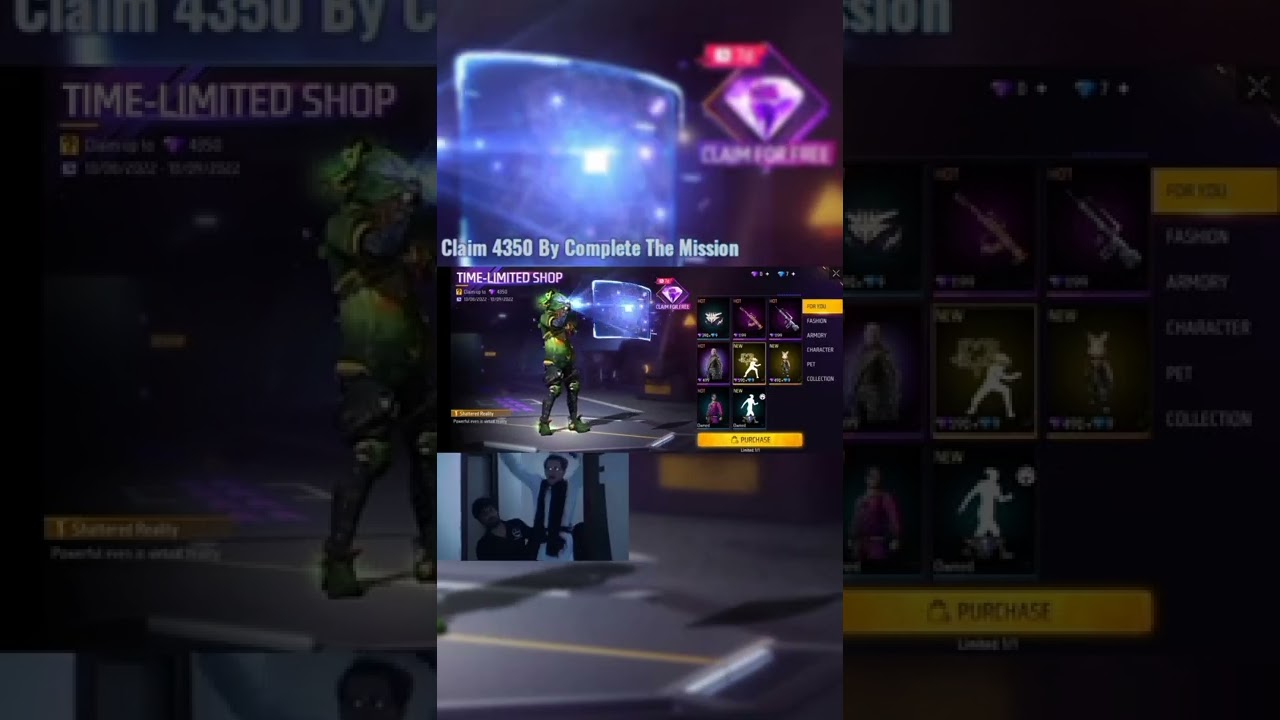 Free Diamond 4350😍 Free Gloowall Emote 