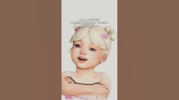 BROKEN CC ON TODDLER.. | #sims4 #thesims4 #sims