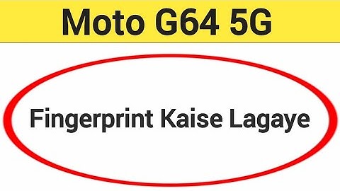 Moto G64 5G me fingerprint kaise lagaye, how to set fingerprint lock in Moto G64 5G