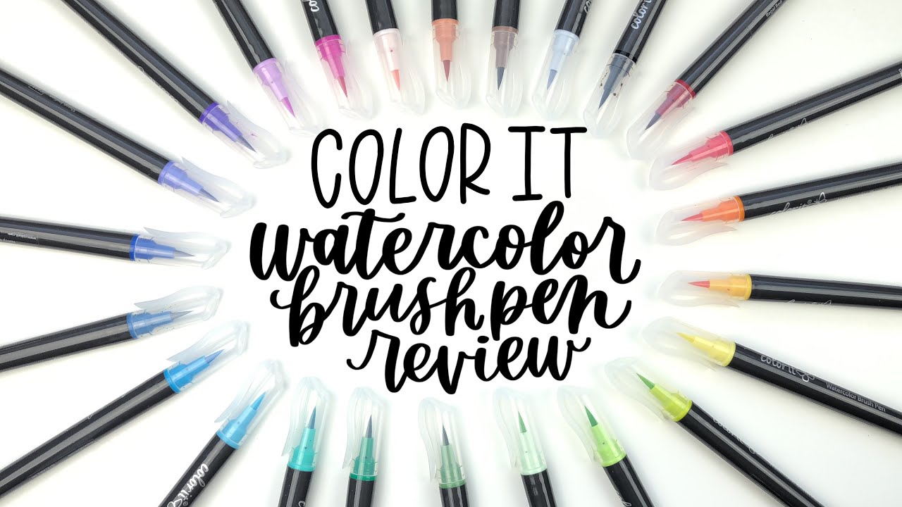 Color It Watercolor Brush Pens Review YouTube