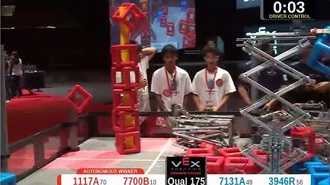 Vex Worlds 2015 7700B Qual 175