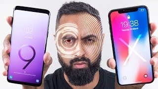 Intelligent Scan Vs Face Id - Galaxy S9 Vs Iphone X