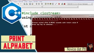 C++ Print Alphabet