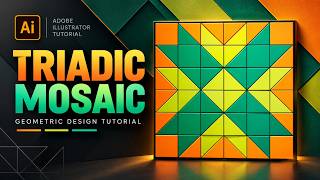 Full Triadic Mosaic | Geometric Design Tutorial in Adobe Illustrator Update