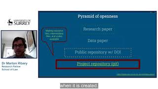 Open Research methods for digital turn in Roman law by Marton Ribary | SORT 2021 | Uni of Surrey