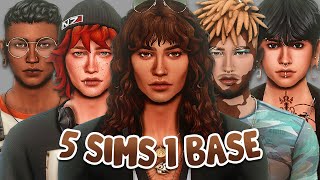 5 Sims, 1 Base (MALE EDITION)   CC List | Sims 4 Create A Sim