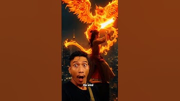 a girl who can control a winged fire cat with kung fu #kungfu #ai