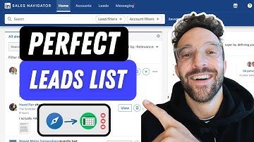 Create And Extract The Perfect Linkedin Sales Navigator Search
