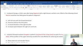 NPTE  PTA PRACTICE QUESTIONS (MUSCULOSKELETAL) #npte #fsbpt #physicaltherapyassistant