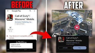 How To Install\/Download New COD Warzone Mobile On Unsupported GPU \& Low End Devices For All Devices