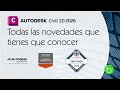 Civil 3D 2026. Novedades y nuevas funciones en español