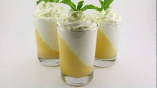 Peaches and Cream Mousse Parfaits