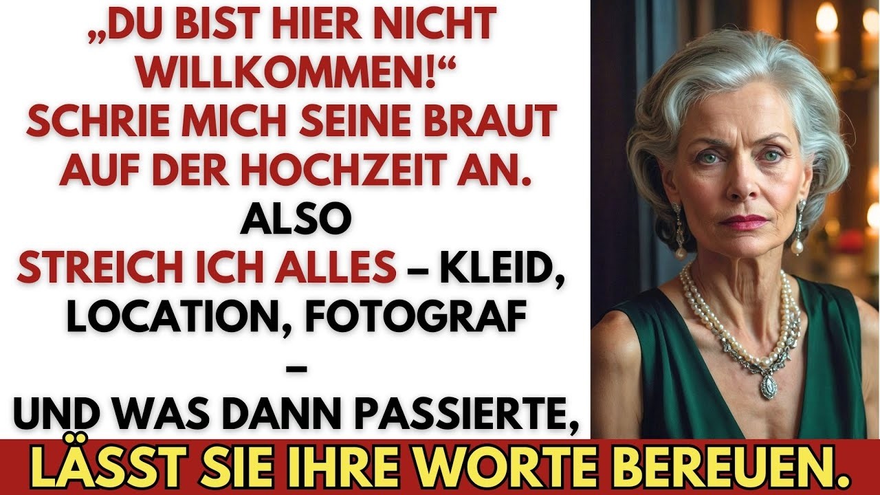 „Verschwinde, du bist hier nicht willkommen“, sagte sie – also strich ich alle Hochzeitskosten.