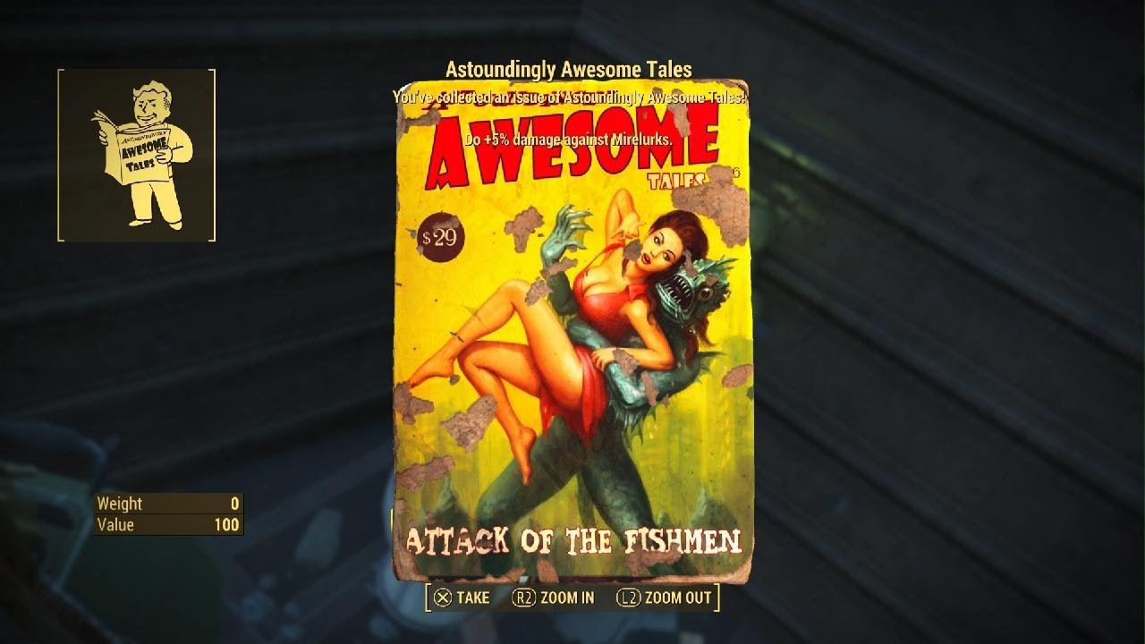 How to Find Astoundingly Awesome Tales Issue #6 Location Skylanes Flight 1981 Fallout 4