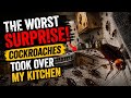 THE WORST Surprise! 🤢 Cockroaches Took Over My Kitchen 🪳