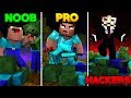 Minecraft - SECURE ZOMBIE BASE! (NOOB PRO HACKER)