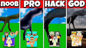 Minecraft Battle: FAMILY DAY 17 SCP HOUSE BUILD CHALLENGE NOOB vs PRO vs HACKER vs GOD Animation