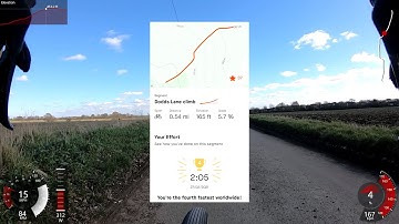 Dodds Lane Strava Segment Ride Including Power Data Overlay - 27 February 2021