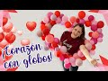 Marco en forma de 💖 corazón con globos 🎈