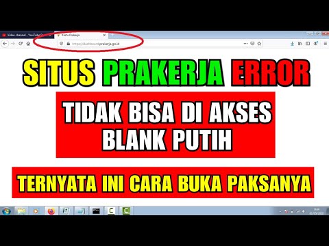 Situs Prakerja Error tidak bisa di Akses dan ini Solusinya