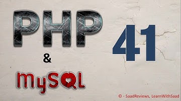 PHP & MySQL - 41 MySQL UPDATE Query Part-1 - LearnWithSaad