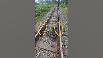 Manual Track Switching by P-Man  #pointsman #railway #switch #track #ytshorts #shorts